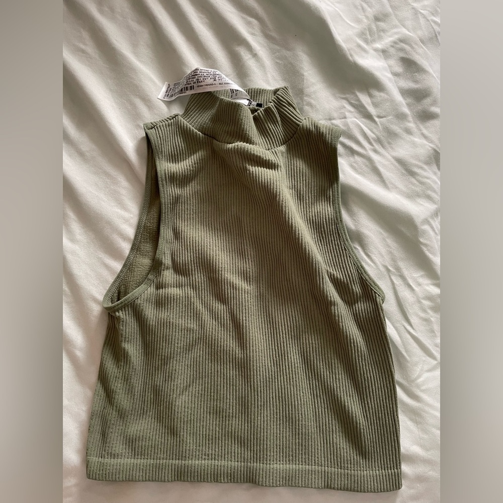 Zara high neck tops, ribbed material 2 colors xs-s